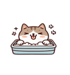 お風呂猫 ハグして,（個別スタンプ：3）