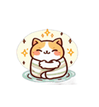お風呂猫 ハグして,（個別スタンプ：12）