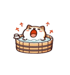 お風呂猫 あくび,（個別スタンプ：6）