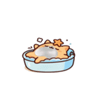 お風呂猫 あくび,（個別スタンプ：14）