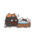 お風呂猫 あくび,（個別スタンプ：17）