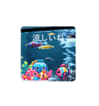 #夏の浜 *move（個別スタンプ：8）