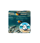 #夏の浜 *move（個別スタンプ：10）