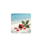 美しい薔薇と海.Roses and the Sea（個別スタンプ：3）