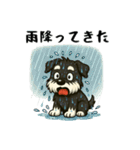 夏休みを満喫するシュナウザー（個別スタンプ：37）