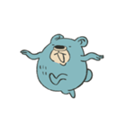 あおいくまさん おどる♫（個別スタンプ：1）