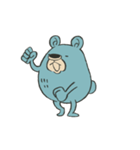 あおいくまさん おどる♫（個別スタンプ：4）