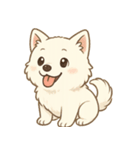 白柴犬ちゃんと日本犬（個別スタンプ：3）
