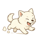 白柴犬ちゃんと日本犬（個別スタンプ：4）