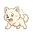白柴犬ちゃんと日本犬（個別スタンプ：5）