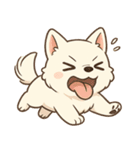 白柴犬ちゃんと日本犬（個別スタンプ：8）