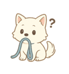白柴犬ちゃんと日本犬（個別スタンプ：13）