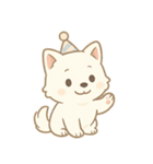 白柴犬ちゃんと日本犬（個別スタンプ：14）