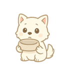 白柴犬ちゃんと日本犬（個別スタンプ：18）