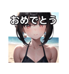 海デートファッション女子（個別スタンプ：37）