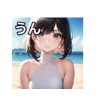 海デートファッション女子（個別スタンプ：38）