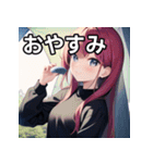 キャンプデート女子（個別スタンプ：7）