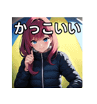 キャンプデート女子（個別スタンプ：21）