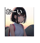 キャンプデート女子（個別スタンプ：28）