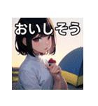 キャンプデート女子（個別スタンプ：40）