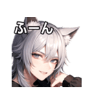 猫耳銀髪男子6（個別スタンプ：10）