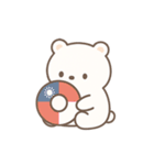 ぎゅっとクマ＊夏：台湾（個別スタンプ：5）