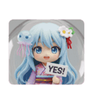 クラゲ精霊ちゃんカプセルトイ（個別スタンプ：4）