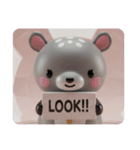 ベアードバクカプセルトイ(四角型)（個別スタンプ：6）