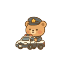くまポリスさん（個別スタンプ：4）