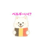 サモエドさん【ベルギー編】（個別スタンプ：4）