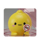 レモンカプセルトイ(四角型)（個別スタンプ：1）