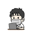 はもちのスタンプ。3【ゆるめに行こう夏】（個別スタンプ：13）