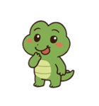 ワニとカバのものがたり（個別スタンプ：6）