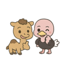ダチョウとラクダのものがたり（個別スタンプ：2）