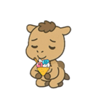 ダチョウとラクダのものがたり（個別スタンプ：11）