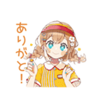 夏バイト★ウェイトレスの日常（個別スタンプ：3）
