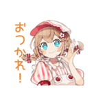 夏バイト★ウェイトレスの日常（個別スタンプ：9）