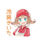 夏バイト★ウェイトレスの日常（個別スタンプ：30）