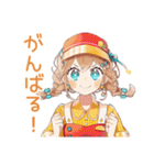 夏バイト★ウェイトレスの日常（個別スタンプ：40）