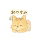 ふわふわわんこさんのスタンプ（個別スタンプ：5）