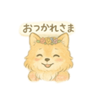 ふわふわわんこさんのスタンプ（個別スタンプ：6）