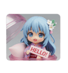 寝起きの精霊みなみちゃんカプセルトイ（個別スタンプ：2）