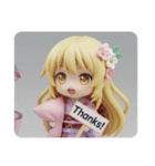 寝起きの精霊みなみちゃんカプセルトイ（個別スタンプ：4）