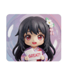 寝起きの精霊みなみちゃんカプセルトイ（個別スタンプ：7）
