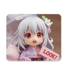寝起きの精霊みなみちゃんカプセルトイ（個別スタンプ：8）