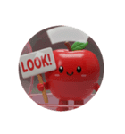 りんごカプセルトイ(丸型)（個別スタンプ：5）