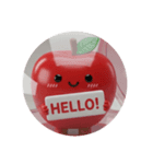 りんごカプセルトイ(丸型)（個別スタンプ：7）