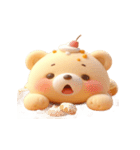 モフィーベア満腹でぐったり（個別スタンプ：4）