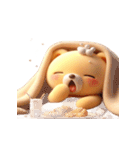 モフィーベア満腹でぐったり（個別スタンプ：32）
