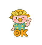 おみや君とさくらちゃん（個別スタンプ：4）